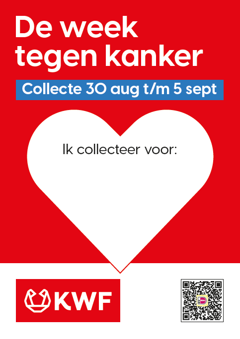 'Ik collecteer voor' poster KWF Collecte 2026