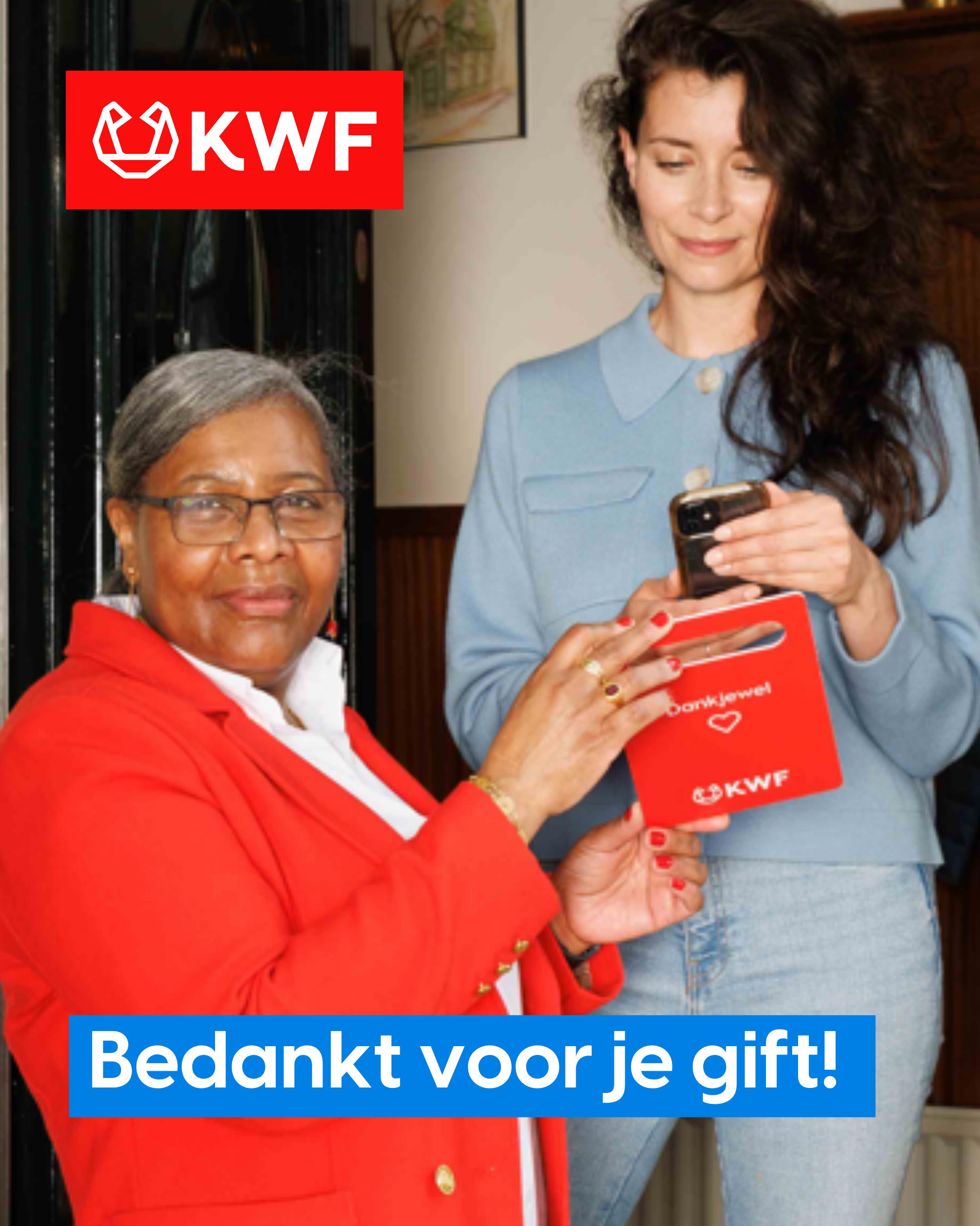 Afbeelding 'Bedankt voor je gift'